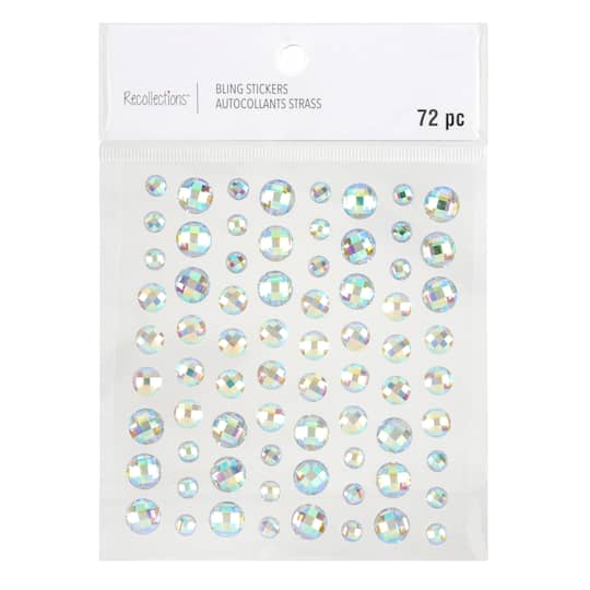 Recollections™ Rhinestone Stickers, Iridescent Assortment